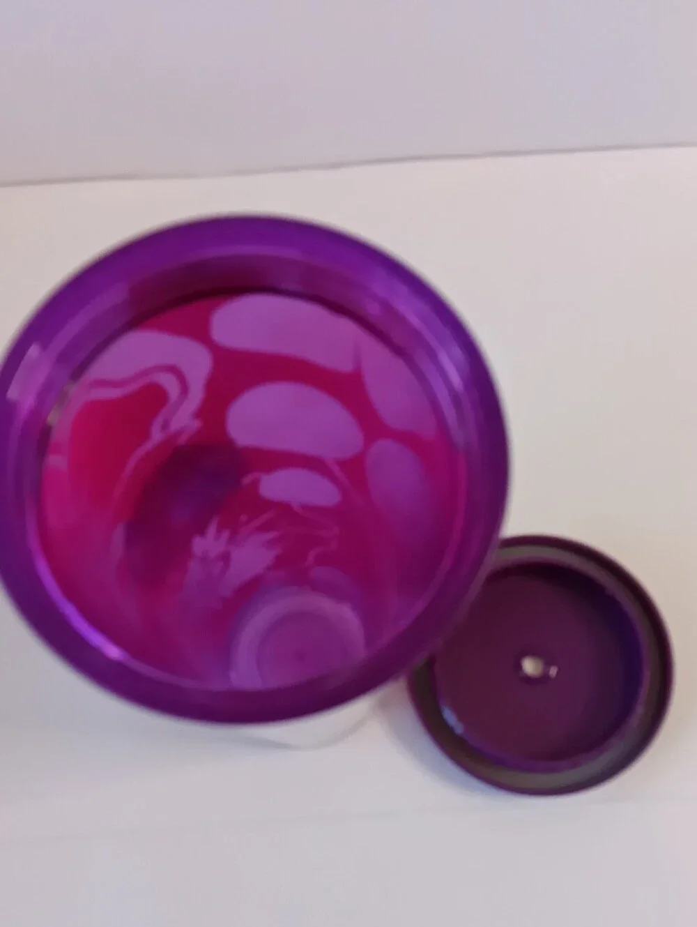 Starbucks Red & Purple Floral Double-Walled Cold 24oz Tumbler